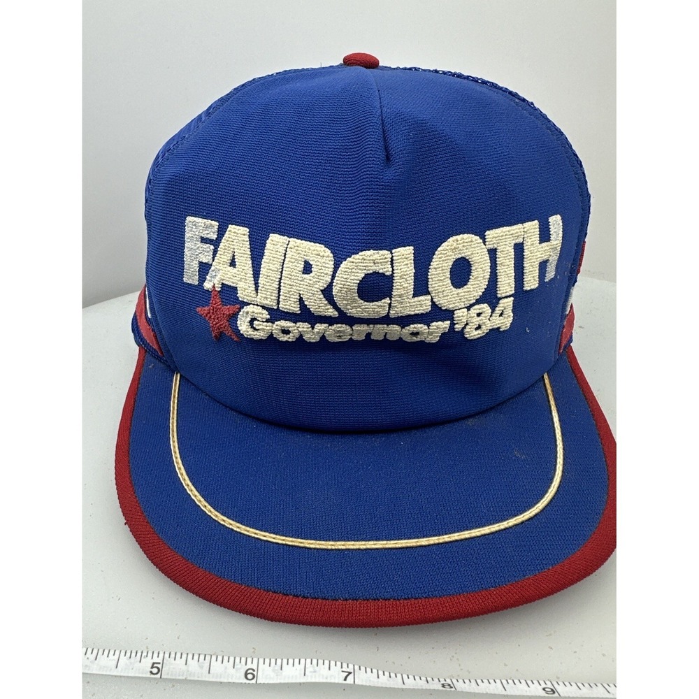 Faircloth For Governor North Carolina NC campaign 3 Stripe Trucker Mesh Hat Puff